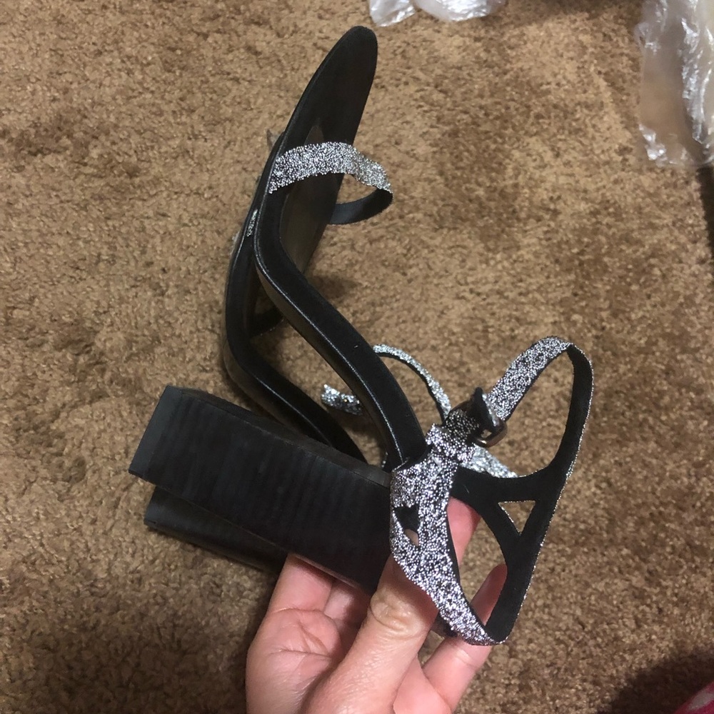 Zara silver block heel - Picture 2 of 4
